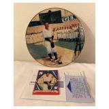 Lou Gehrig commemorative plate, the luckiest man