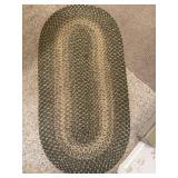 (2) braided rugs 3 1/2