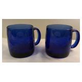 Cobalt blue running wolf glasses