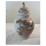 Hand-painted Peacock oriental urn