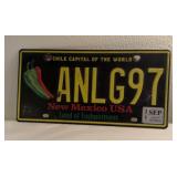 New Mexico license plate