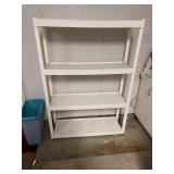 Plastic white shelf