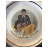 President and Mrs. John F. Kennedy plate