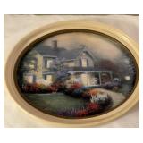 Thomas Kincaid oval print