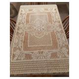 Crocheted tablecloth