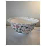 Webbed rim decorative bowl