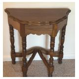 Half wall table