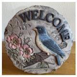 Welcome patio stone