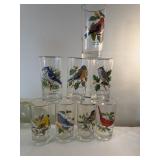 Hand painting, bird glasses