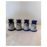 Hand-painted salt and pepper shakers