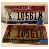 Idaho license plate plates