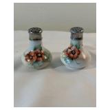 Hand-painted flower salt and pepper shakers
