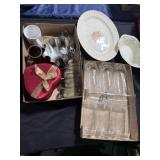 Glasses and dishes