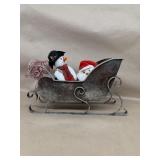 Metal Christmas sleigh decoration