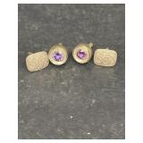 Silver cufflinks