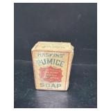 HASKINS PUMICE soap, advertising box with content