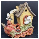 Halloween ceramic light or candle decoration