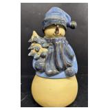 Pottery snowman