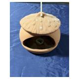 Terra-cotta candle holder