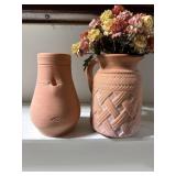Terra-cotta vases