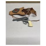 Western cowboy gun with holster