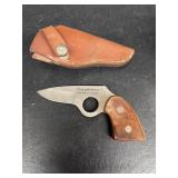 Sharp shooter, gun shaped knife with holster