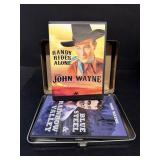 John Wayne lunchbox with DVDs