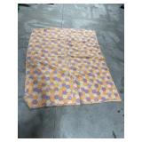 Orange purple quilt 5