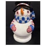 Snowman cookie jar