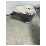 Galvanized, coal bucket