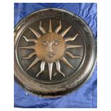 Metal sun decoration