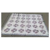 Blue pink and white quilt 7