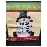 Cracker Barrel snowman cookie jar