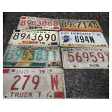 (7) License Plates-1974,75,78,79,81,89,92