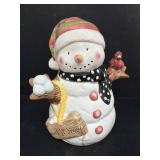 Snowman cookie jar