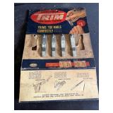 Trim toe nail clipper display with clippers