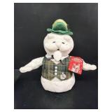 Rudolph, the rednosed, reindeer, plush snowman