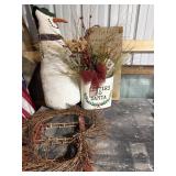 Christmas decorations-Flat Tree, Bows, Ribbon & mo