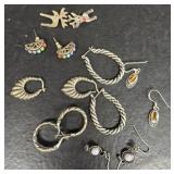 Sterling silver marked 925 earrings