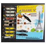 Continental Mark V pocket knife display with