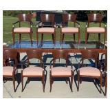 9' Dining Table w/ 12 Chairs *High-End*