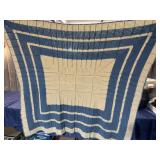 Afghan blue and white 4'x4'