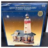 Santa's workbench collection lighted porcelain
