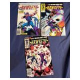 Marvel comic books Hawkeye issue one, two and