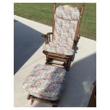 Glider Rocker with Footstool
