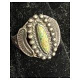 Native Sterling turquoise ring sz 5.5