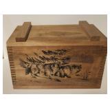 American Wood Wildlife Box w/lifted lid