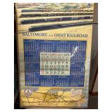 Baltimore and Ohio Railroad 1958 calendar poster