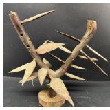 Folk art wooden tree