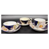 GAUDY WELSH cups and saucers
